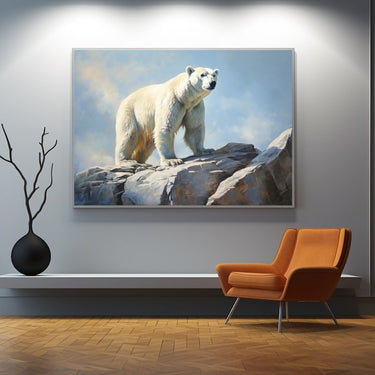 Polar Bear Acrylic Painting